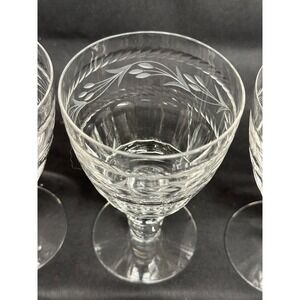 Fostoria Minuet Clear Crystal Wine or Water Glass 148433, 4 in, discontinued